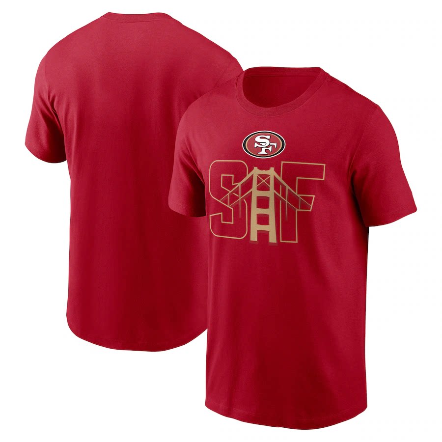 NFL橄榄球衣旧金山49人SanFrancisco美式个性男士休闲运动短袖T恤图片
