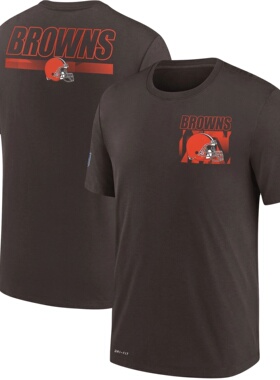 NFL球衣男夏季布朗Cleveland Browns橄榄球服宽松男士速干短袖T恤