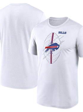 NFL橄榄球衣男夏季布法罗比尔Buffalo Bills休闲运动宽松短袖T恤