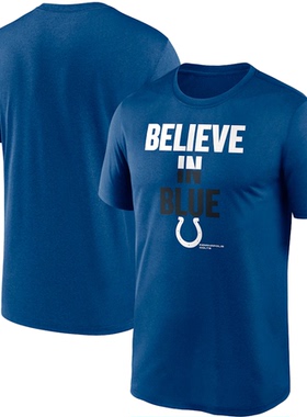 NFL球衣夏季小马Indianapolis Colts橄榄球服宽松男士速干短袖T恤