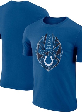 NFL球衣夏季小马Indianapolis Colts橄榄球服宽松男士速干短袖T恤