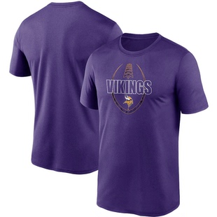 NFL球衣夏季维京人MinnesotaVikings橄榄球服宽松男士速干短袖T恤