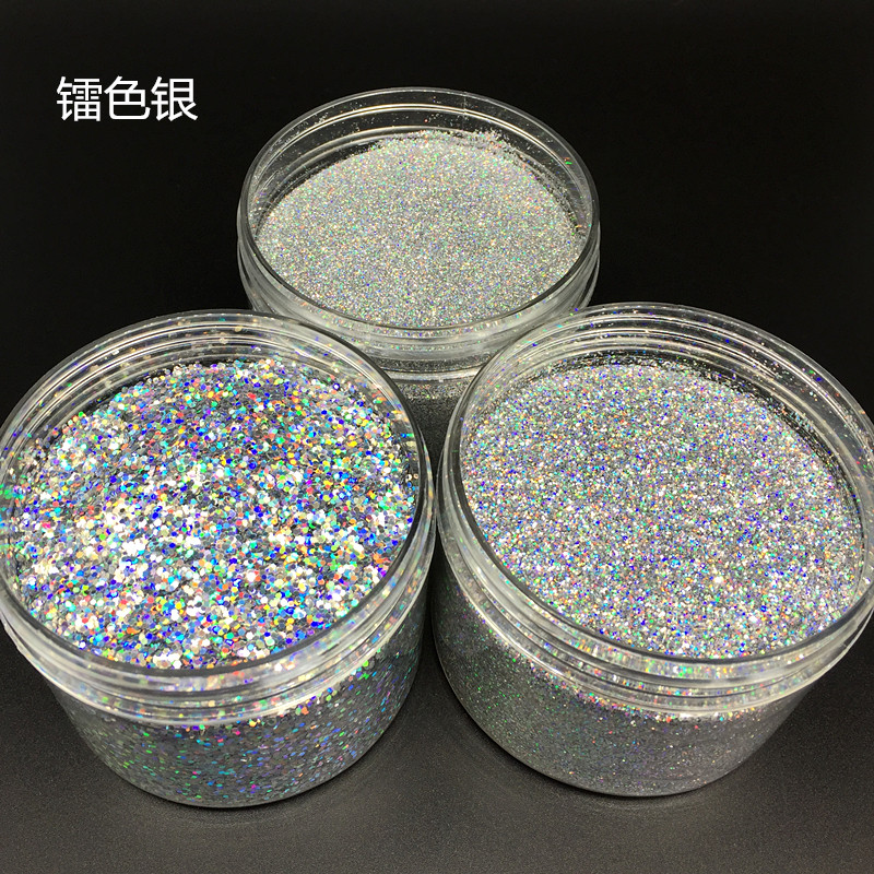 镭射银粉金葱粉渐变金片七彩亮片银片硅藻泥美甲闪光粉真石漆亮片