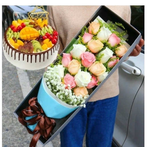 诸暨市大唐店口镇西施故里望云路暨阳路玫瑰花生日蛋糕鲜花店母亲