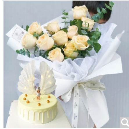 海口秀英区秀英大道秀英时代广场秀英小街玫瑰花生日蛋糕鲜花店速