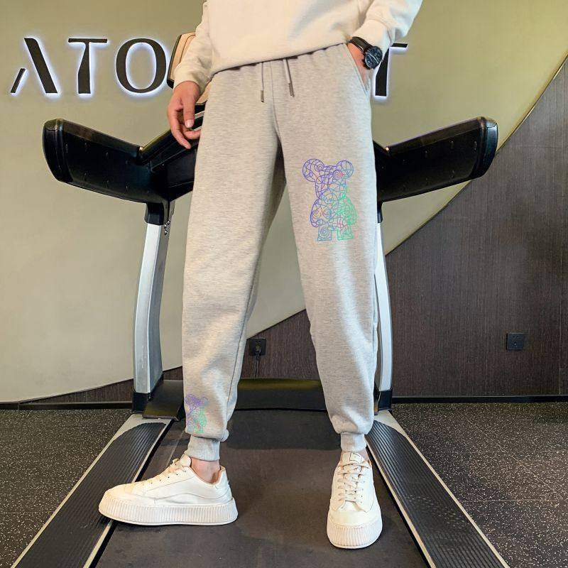 2024春夏装新款男士卫裤束脚运动裤潮牌修身小脚裤束脚裤AK72-P45图片