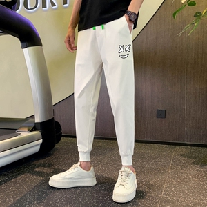 男士休闲裤夏季九分裤潮流哈伦裤社会小伙束脚裤712-1-AK118-P45图片