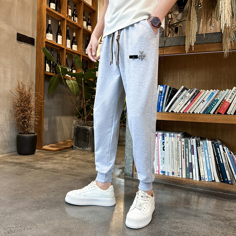 秋冬新款男士休闲裤潮牌卫裤宽松哈伦裤时尚束脚裤裤A123-P45,男装休闲裤,星座712-1