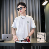 2024新款男士短袖T恤衫青少年时尚百搭半袖打底衫TX05-P58，男装T恤，星座712-1