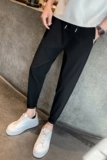 男士休闲裤夏季九分裤直筒宽松哈伦裤潮流运动裤修身小脚裤A112，男装休闲裤，星座712-1