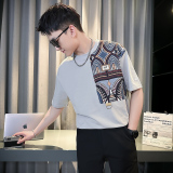 潮牌男士短袖T恤社会小伙网红衣服夏季短袖TX02-P58，男装T恤，星座712-1