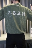 2024新款男士短袖T恤夏季薄款半袖打底衫痞帅潮牌碎花T恤TX04-P58，男装T恤，星座712-1