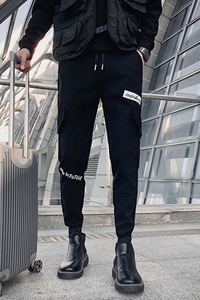 秋冬新款男士休闲裤加厚长裤好吧修身小脚裤束脚裤 A162-P48图片