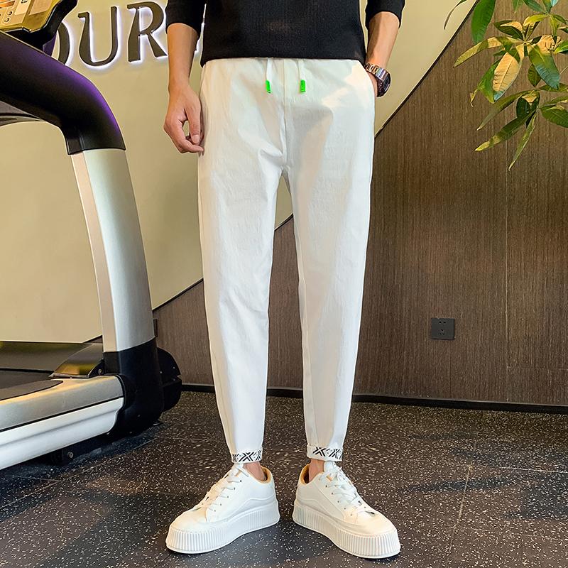 秋季加厚长裤休闲裤发型师时尚花边裤子加厚长裤A12新增长裤P48,男装休闲裤,星座712-1