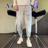 2024春季新款卫裤束脚裤男士运动裤修身小脚裤束脚裤子AK72P45，男装休闲裤，星座712-1