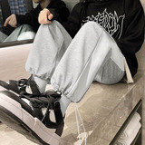 推荐!!春夏男士拼接休闲裤白色条纹长裤休闲运动裤束脚卫裤16，男装休闲裤，星座712-1