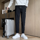 春夏季新款男士修身小脚裤薄款休闲裤社会小伙网红裤AK47-P48，男装休闲裤，星座712-1