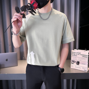 夏季薄款男士短袖潮流宽松T恤衫2024新款潮流男上衣 TX01-P58,男装T恤,星座712-1