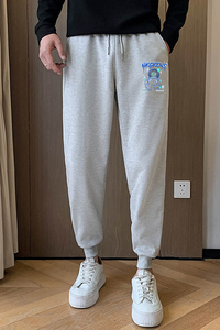 男士运动裤冬季休闲裤潮流宽松束脚裤社会小伙哈伦裤A76-P45绒P48图片