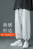 秋天潮牌百搭太空人印花裤大码运动裤抽绳束脚卫裤1611B-1-K05-45，男装休闲裤，星座712-1