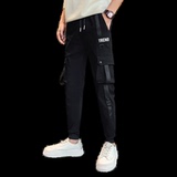 冬季新款男士休闲裤潮牌束脚裤痞帅多口袋工装裤712-1-A130，男装休闲裤，星座712-1