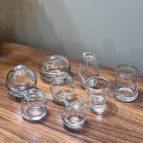 mini花瓶简约风客厅摆件插花创意小众ins风透明玻璃水培鲜花装饰