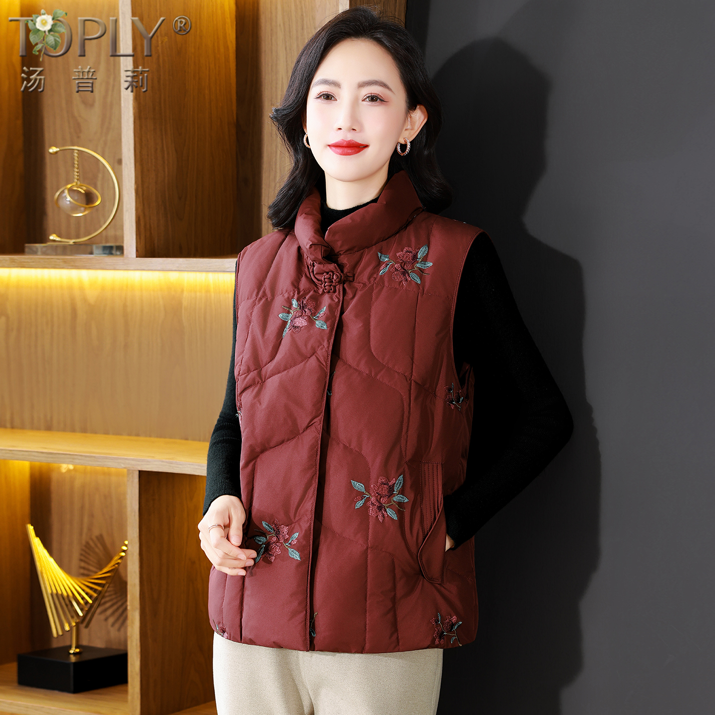 2025冬季新款白鸭绒羽绒服马甲女