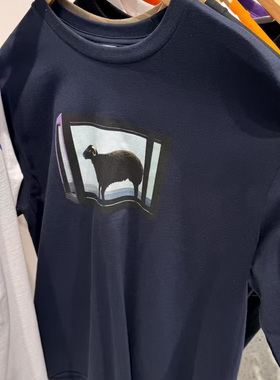 黑羊T恤 SS25DAMIEN HIRST 联名款 BLACK SHEEP TEE 黑色绵羊短袖