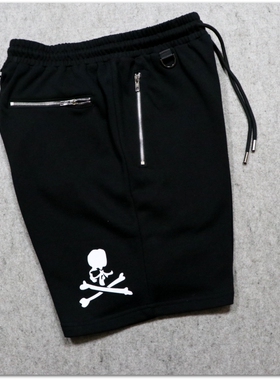 zwsp 21ss nph mmj 经典 骷髅宽松 运动 休闲 纯棉 五分裤 沙滩裤