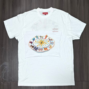 星座刺绣T恤 天花板！SS25 Zodiac S/S Top后背星座图案刺绣短袖