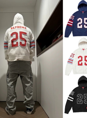 25毛衣 ZIP UP FOOTBALL HOOD SWEATER37 手绣连帽拉链针织/毛衣