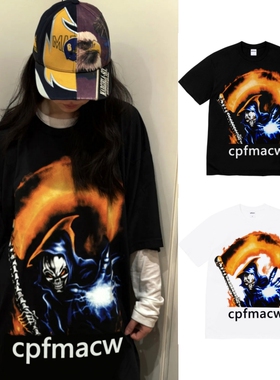 死神T恤  SS26 GRIM REAPER TEE 美式街头风死神印花短袖TEE 圆桶