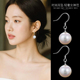 S925银珍珠耳环女2025年新款 轻奢高级感耳钉耳饰生日礼物气质耳坠