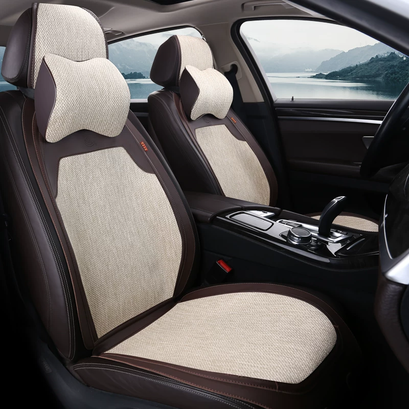 Льняная подушка на автомобильное сиденье для Tesla Model Y3XS QJJ M98 Ideal L987 NIO ESECET Xiaomi подушка сиденья