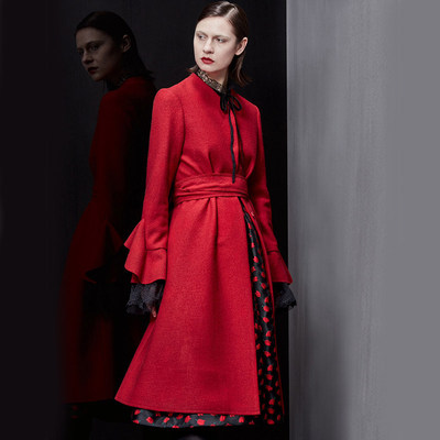 joryajorya欣贺卓雅秋冬呢大衣