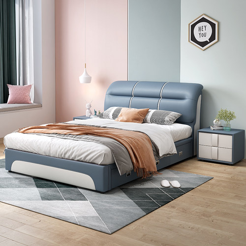 1米2单人床现代简约儿童床男孩