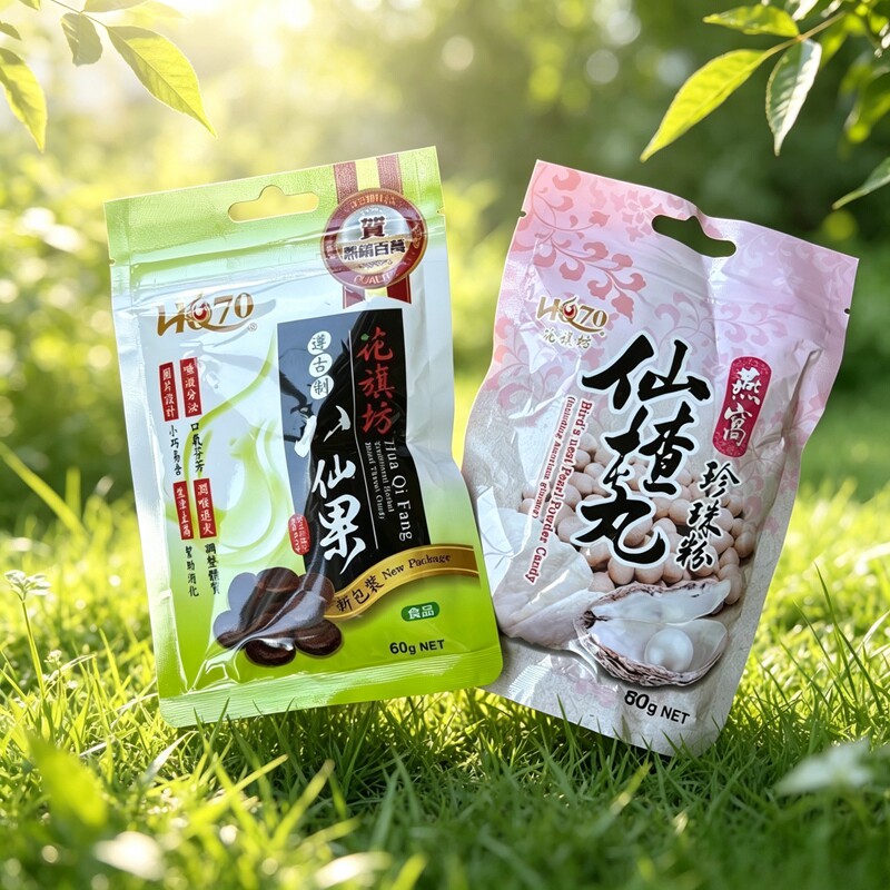 现货台湾迪化街特产礼品花旗坊遵古制八仙果柚子参润喉