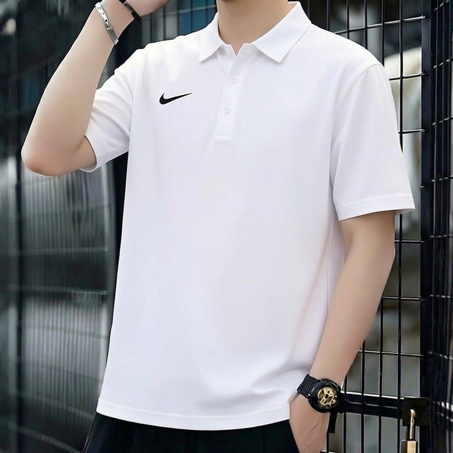 Nike耐克白色POLO衫新款