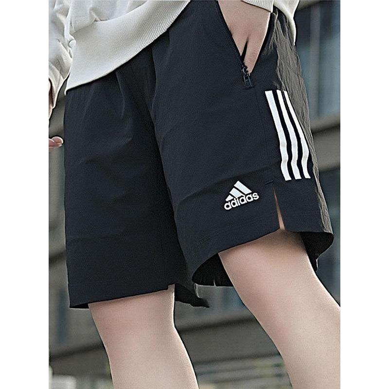 adidas阿迪达斯短裤男夏冰丝透气速干梭织宽松篮球沙滩运动五分裤