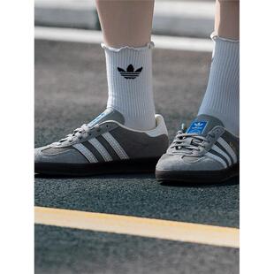 德训鞋 Adidas阿迪达斯三叶草男女GAZELLE INDOOR休闲鞋 板鞋 T头鞋