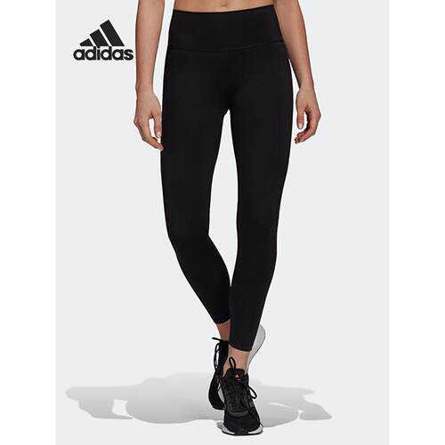 Adidas/阿迪达斯正品PARLEY女士高腰训练运动紧身长裤H11152