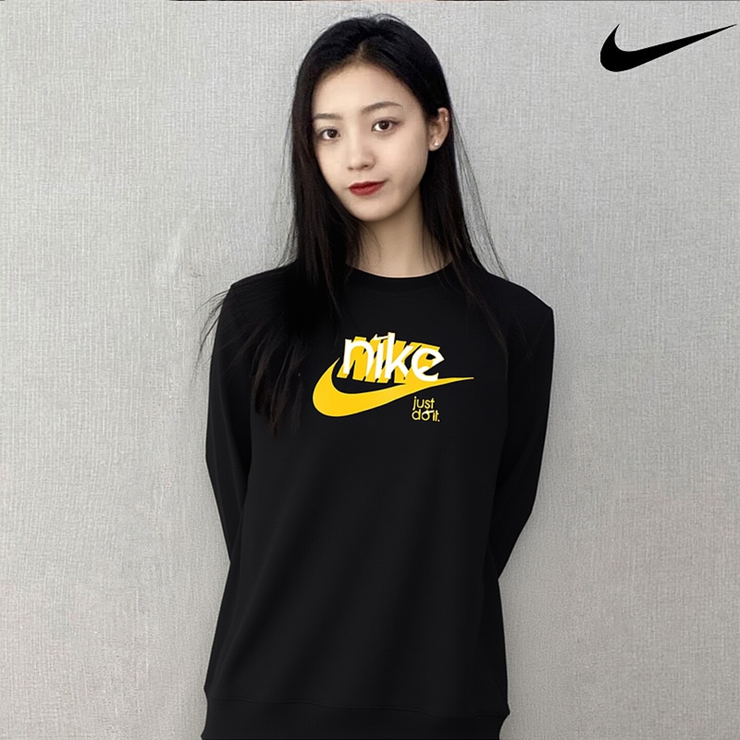 圆领卫衣Nike耐克女子针