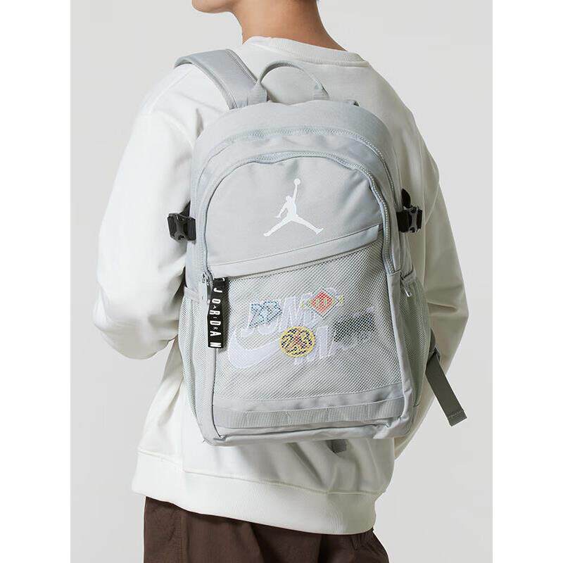 NIKE耐克JORDAN印花双肩包男女学生大容量旅行休闲运动背包潮流