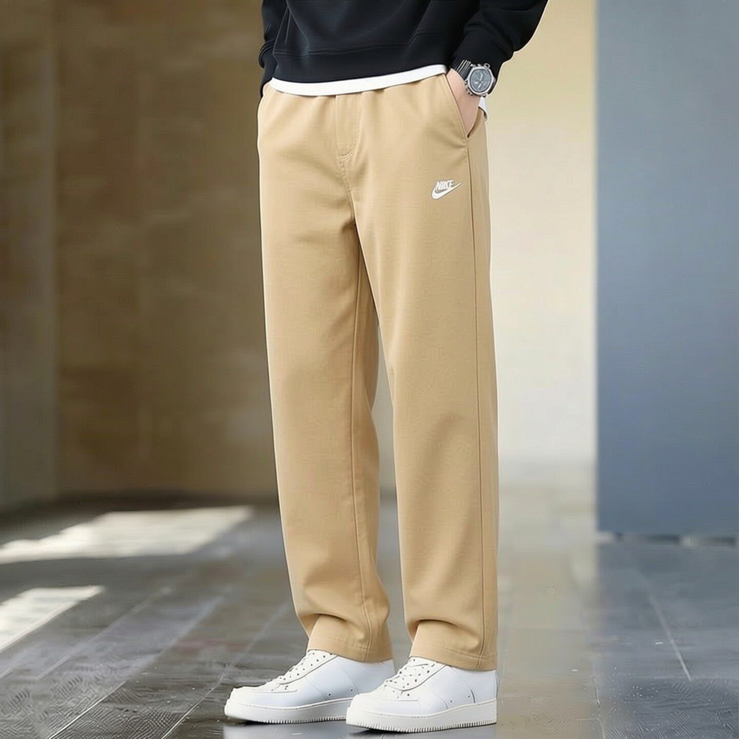 Nike耐克裤子梭织直筒裤
