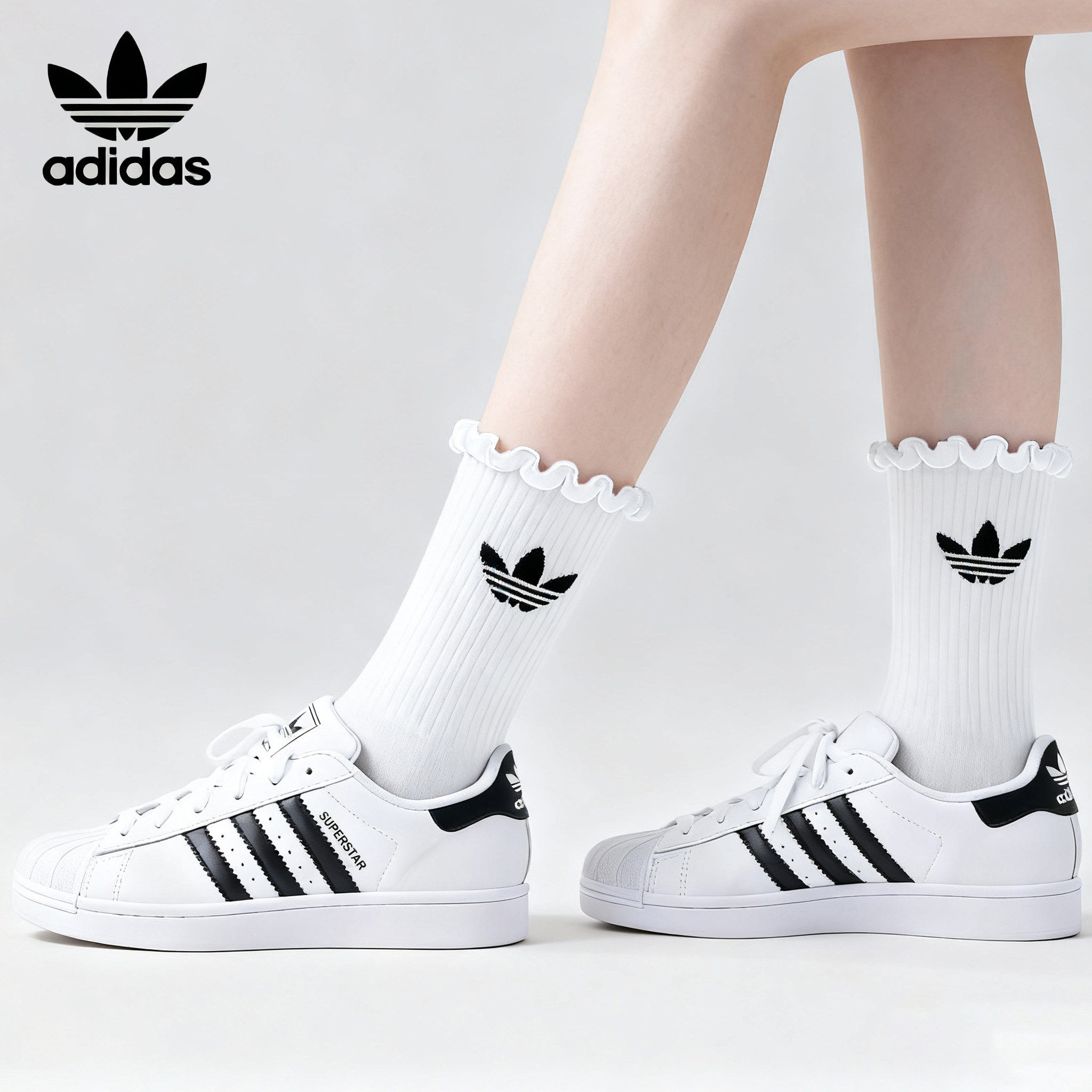 阿迪达斯女鞋三叶草正品