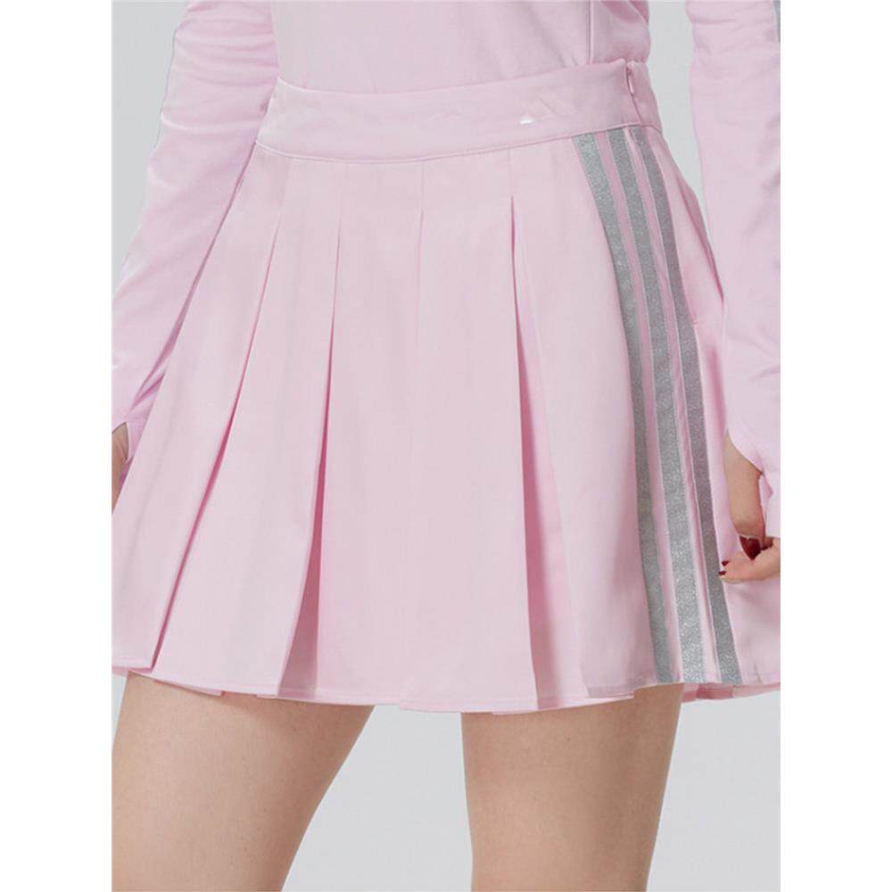 2026新款正品阿迪达斯女户外休闲运动半身裙百褶裙KR7605 KR7604 - 实物图