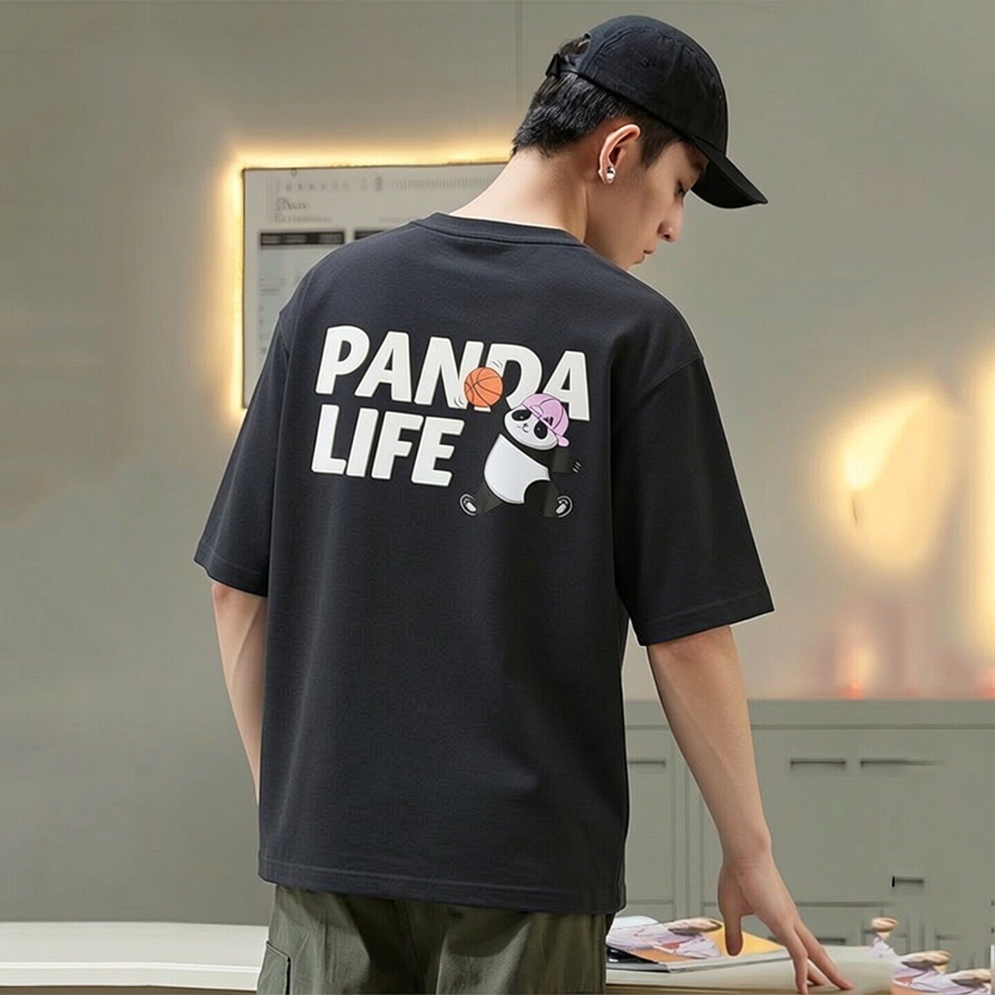 阿迪达斯灰色短袖男夏季