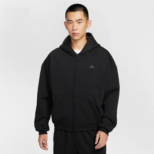 NIKE耐克男装 经典百搭运动宽松休闲加绒连帽夹克外套IO3690-010