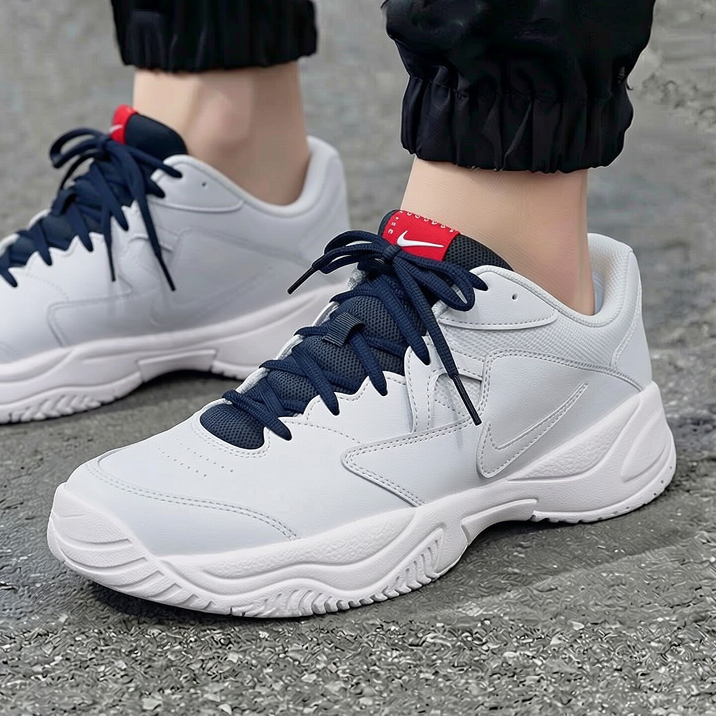 Nike耐克鞋子COURT LITE 2网球鞋新款皮面运动鞋低帮男鞋休闲跑鞋