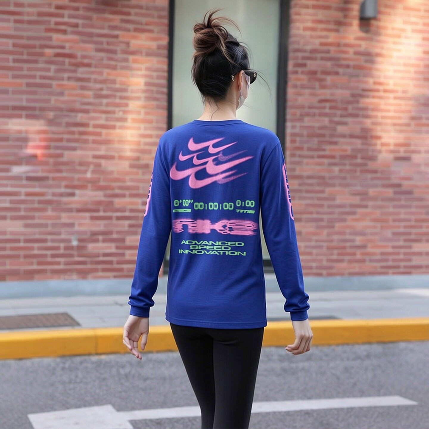 Nike耐克潮流时尚女子长袖薄款透气T恤新款正品上衣宽松版运动服